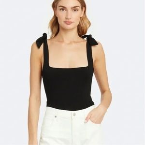 Free people shoulder bow bodysuit